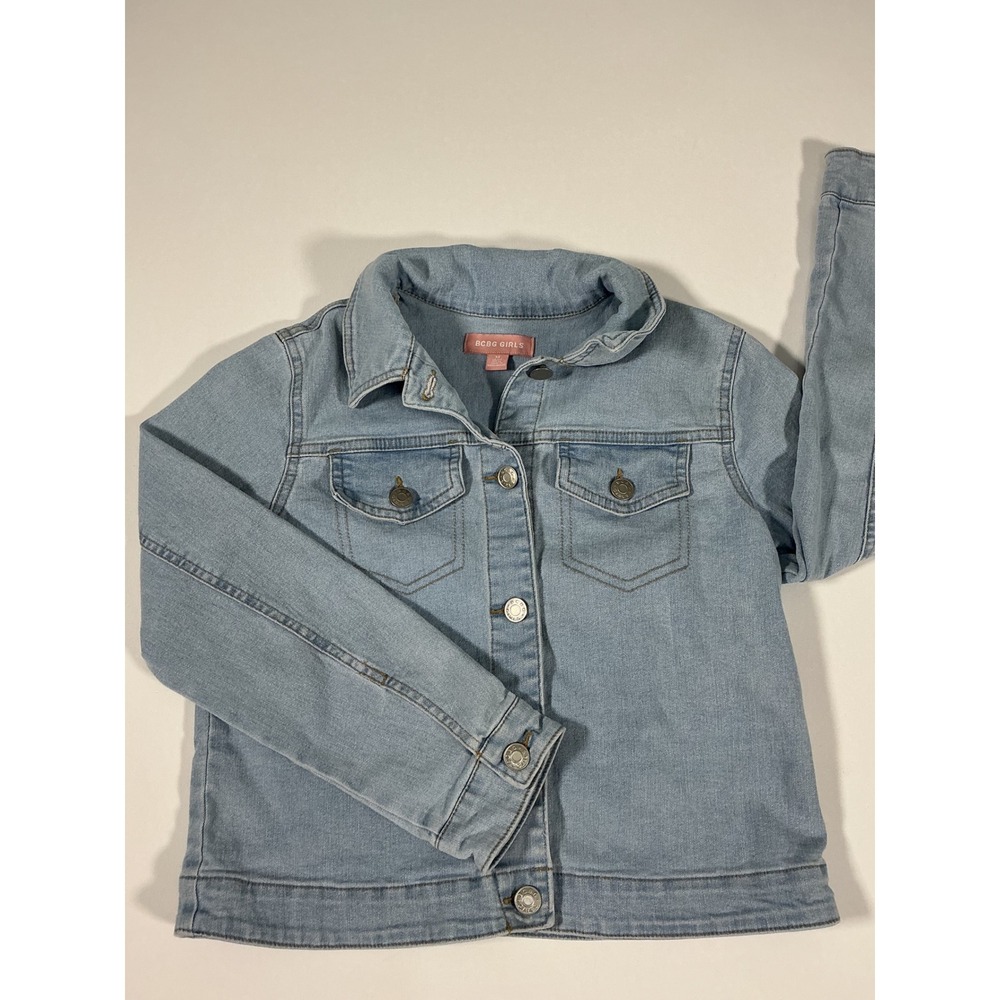 BCBGirls Classic Blue Denim Jean Jacket Light Wash Size M (10/12)